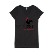 The Roost Supporter tee - Womens Bevel V-Neck Tee